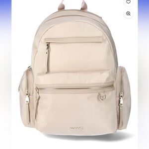 Madden NYC  tan Backpack with gold trim
